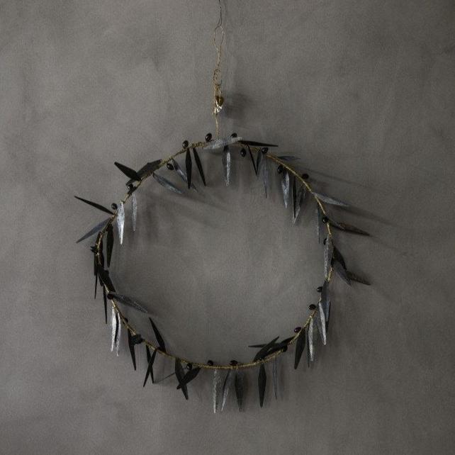 NORDIC.CHRISTMAS - Walther & co brass & metal olive wreath