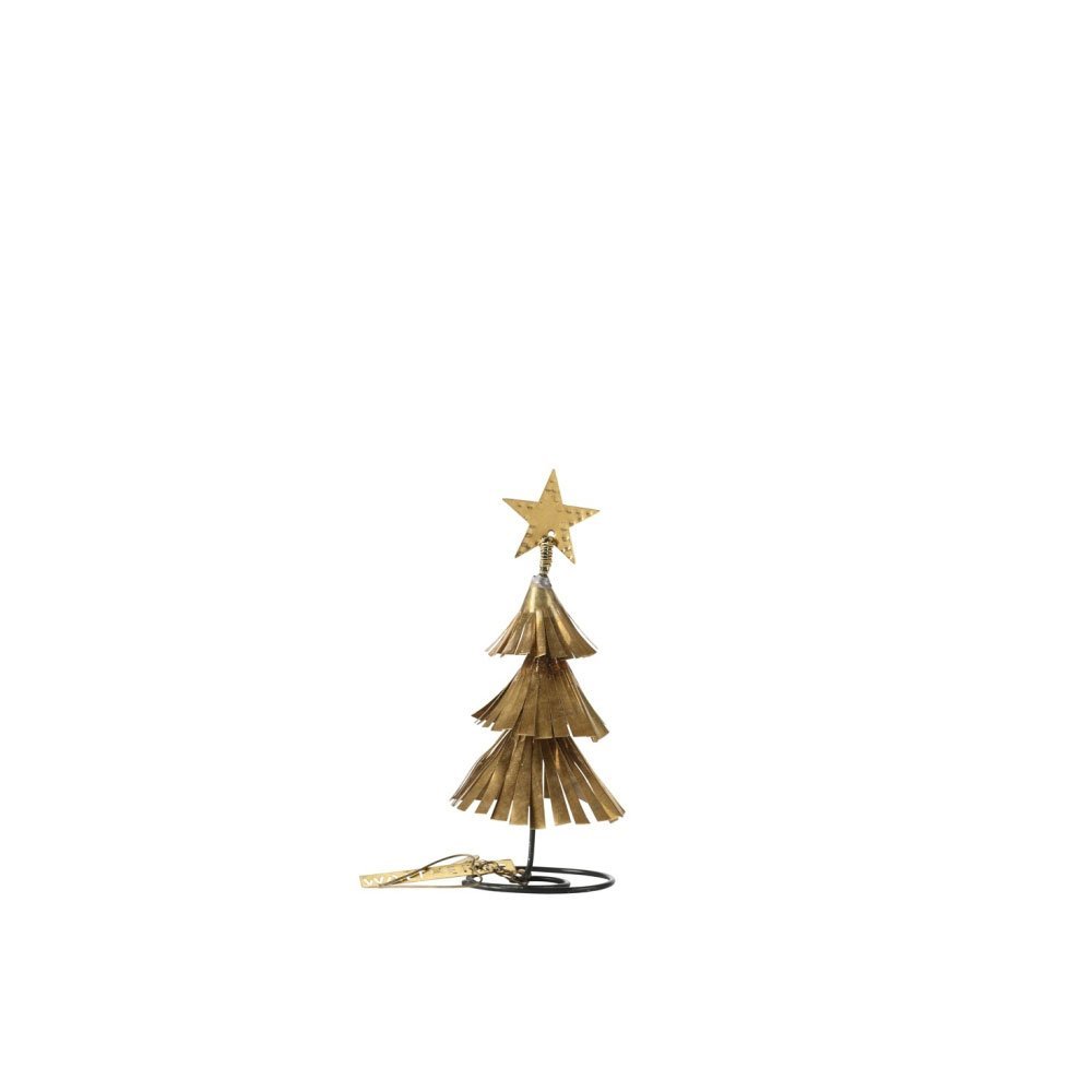 NORDIC.CHRISTMAS - Walther & co brass round fringed Christmas Tree