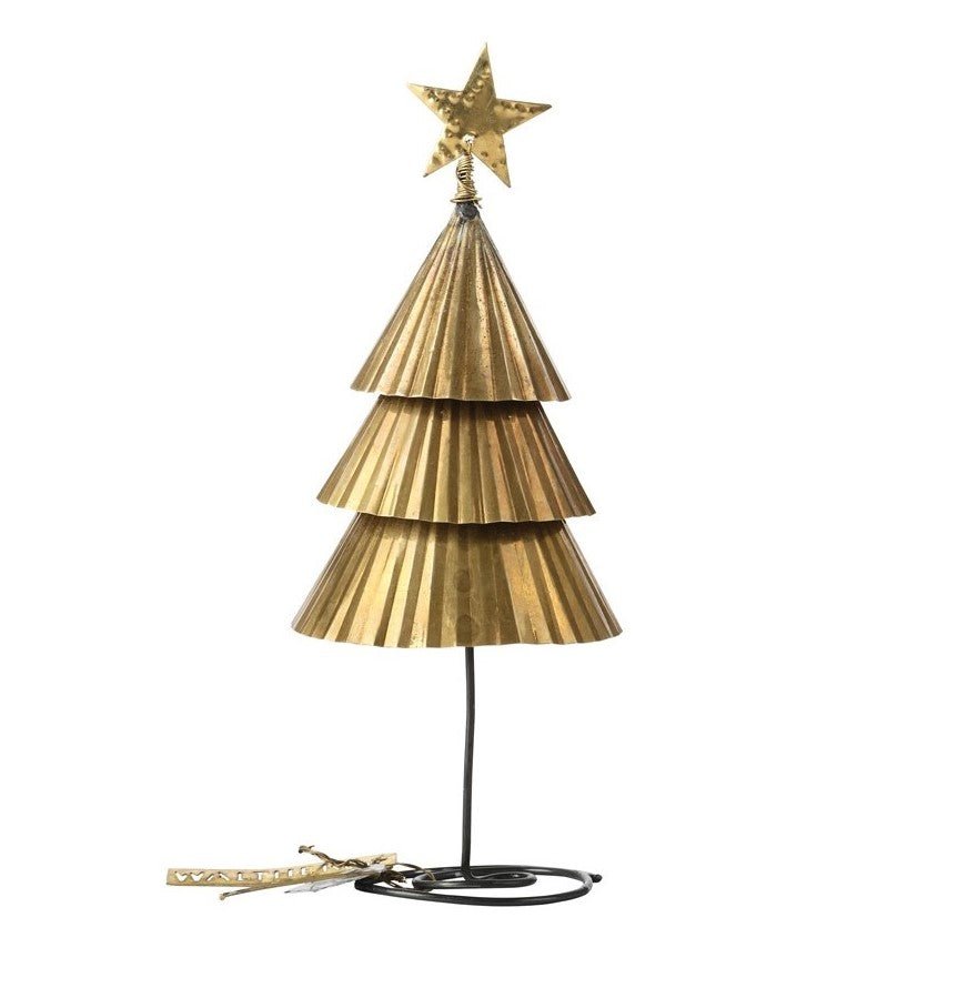 NORDIC.CHRISTMAS - Walther & co brass standing Christmas tree