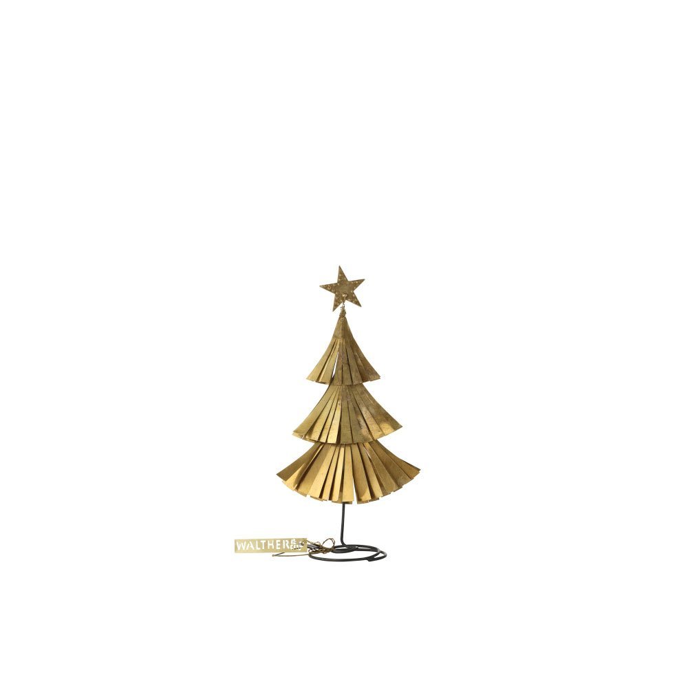 NORDIC.CHRISTMAS - Walther&co brass flat fringed Christmas Tree