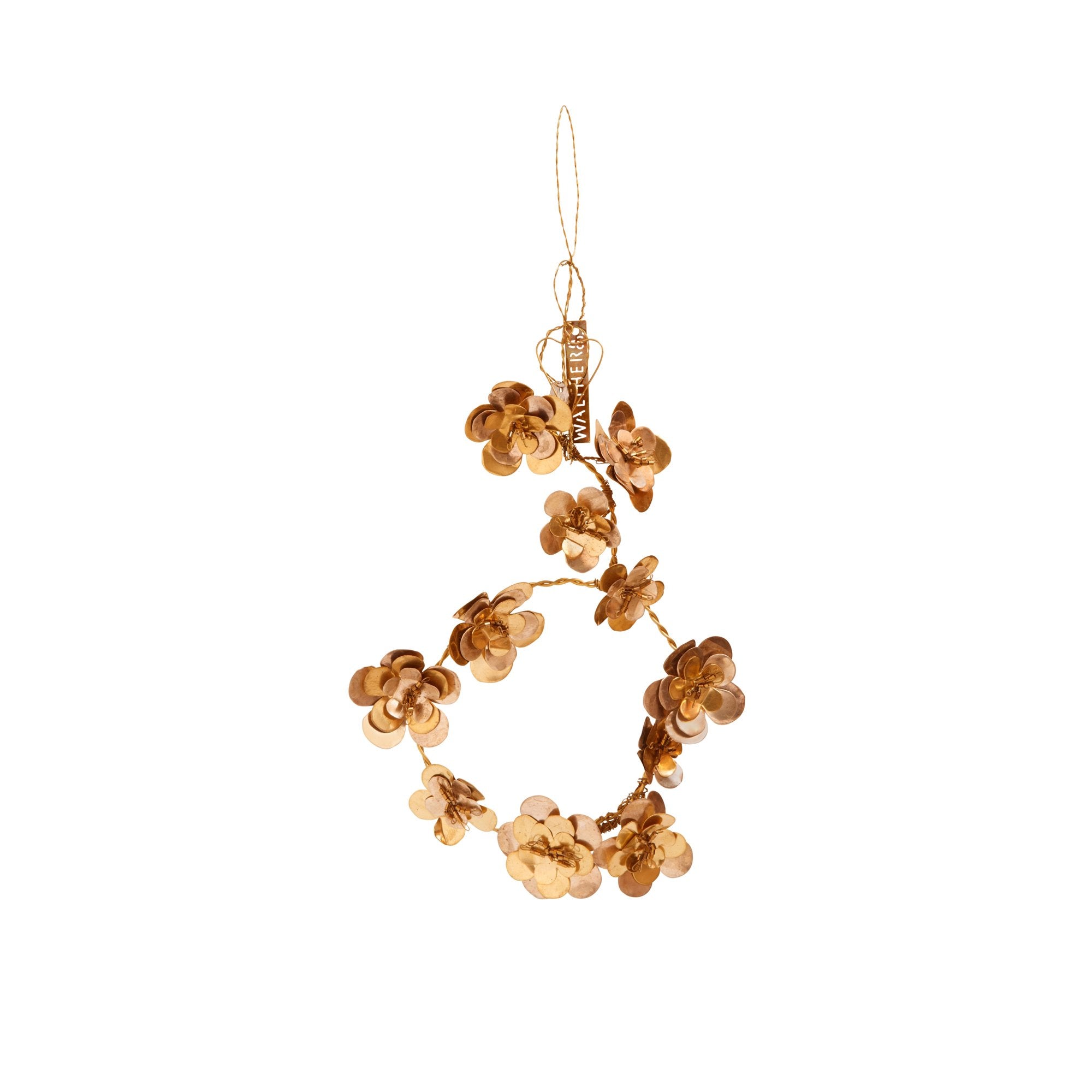 NORDIC.CHRISTMAS - Walther&co golden flowers wreath