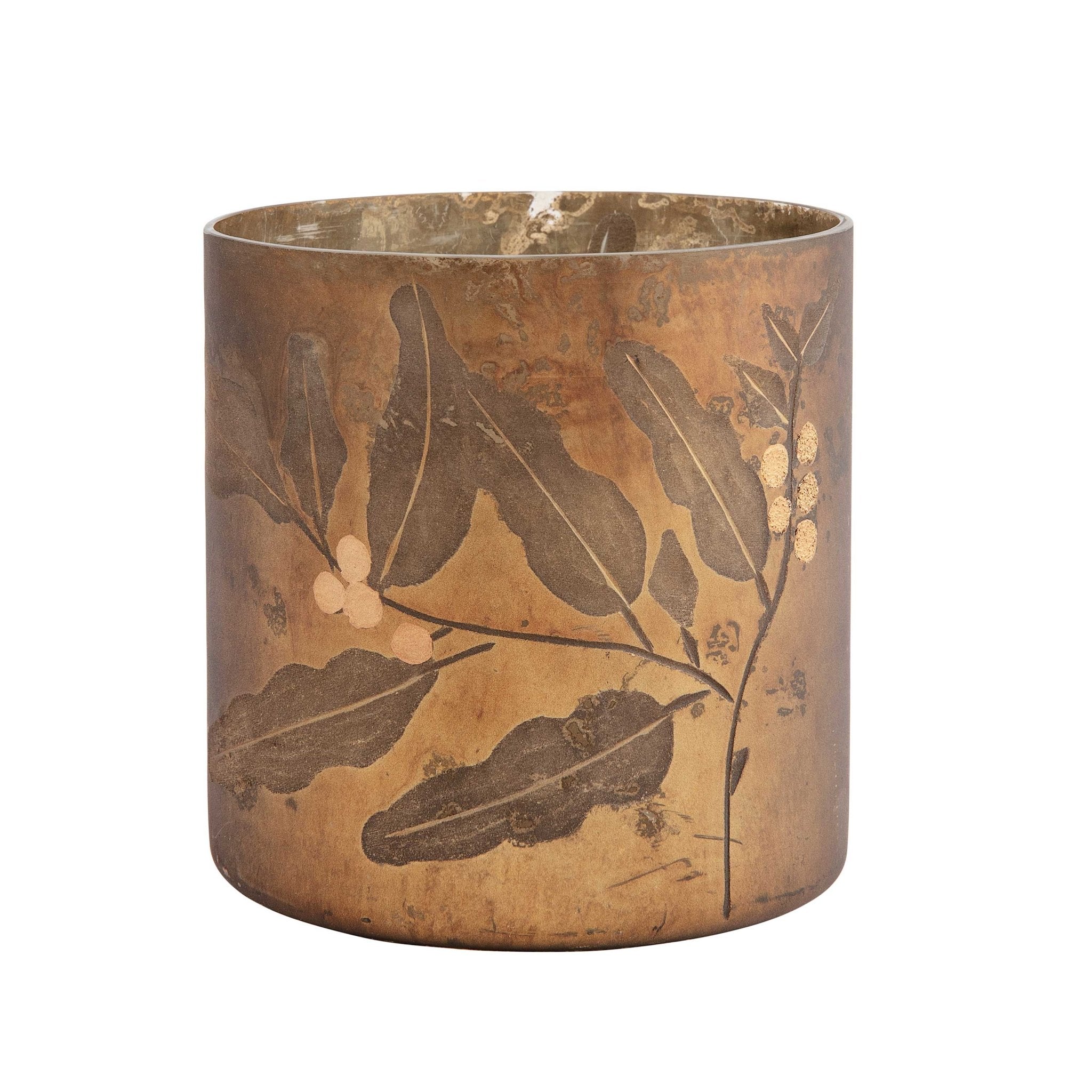 NORDIC.CHRISTMAS - Walther&co mistletoe candle holder - gold