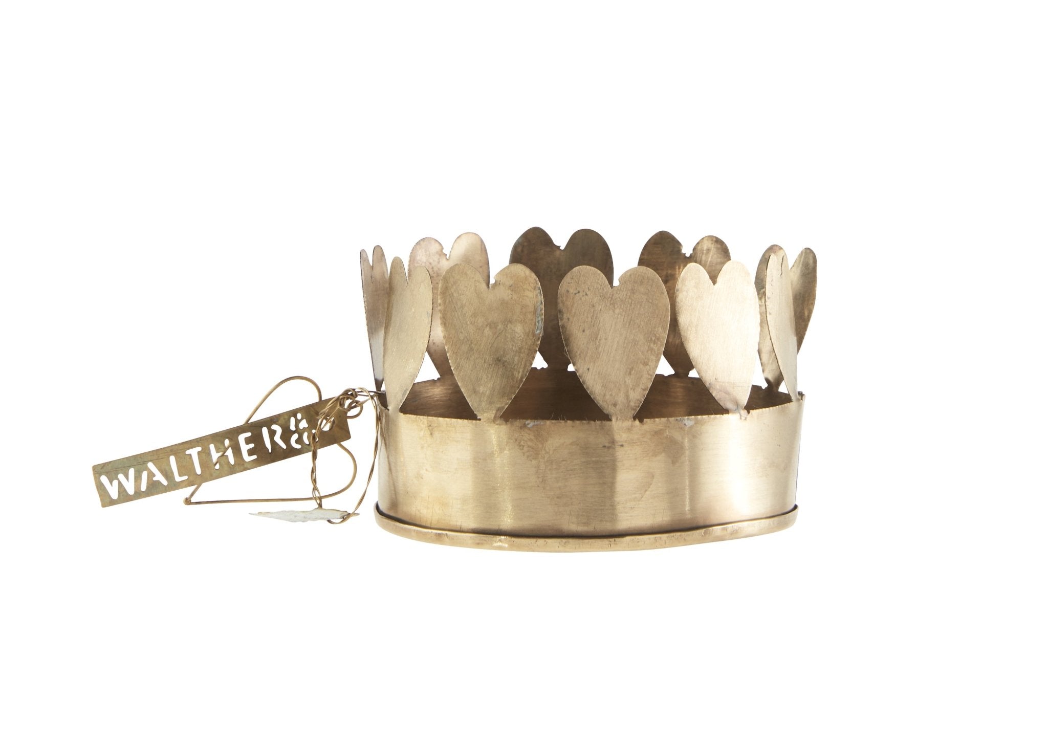 NORDIC.CHRISTMAS - Walther&co hearts brass candle holder