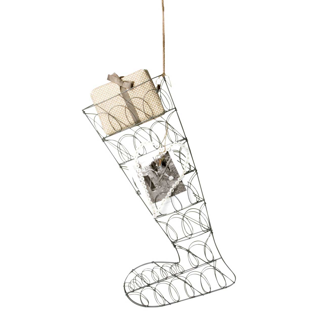 NORDIC.CHRISTMAS - Walther&co metal postcard display stocking