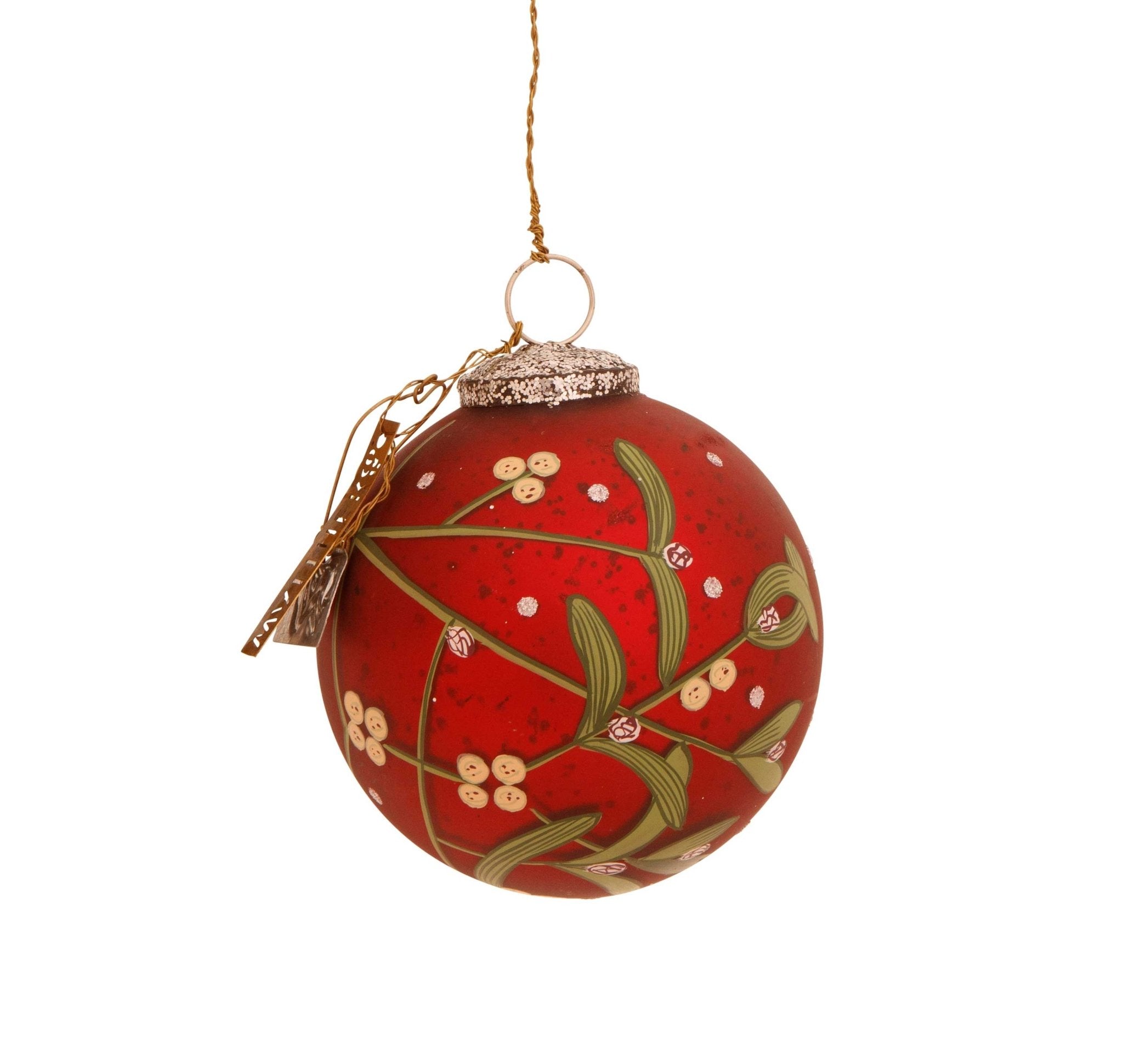 NORDIC.CHRISTMAS - Walther&co small red mistletoe bauble