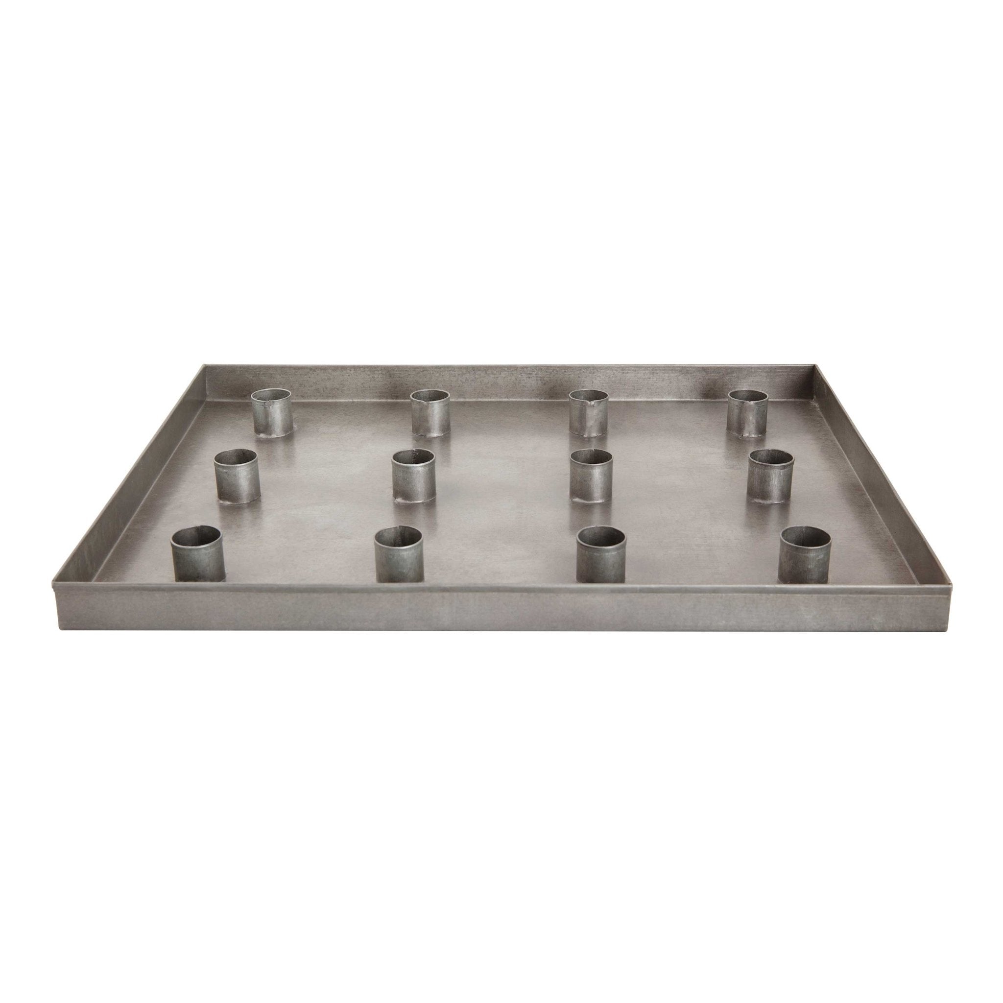 NORDIC.CHRISTMAS - Walther&co zinc 12 - candle tray for 22 mm candles